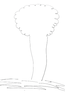 ציור עץ של האיש 1